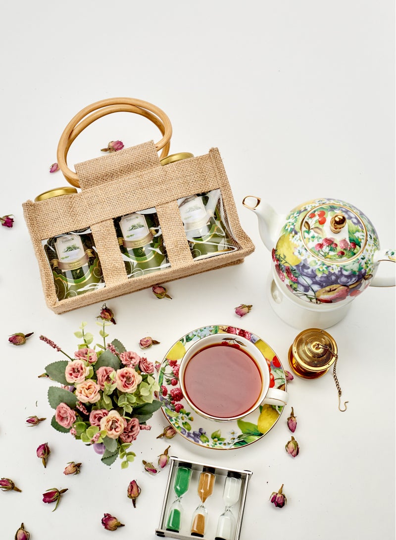 Tealand Pyramid Strawberry Kiwi Special Strong Malty Loose Leaf Breakfast Invigorating Aroma 15pcs  - Image 4