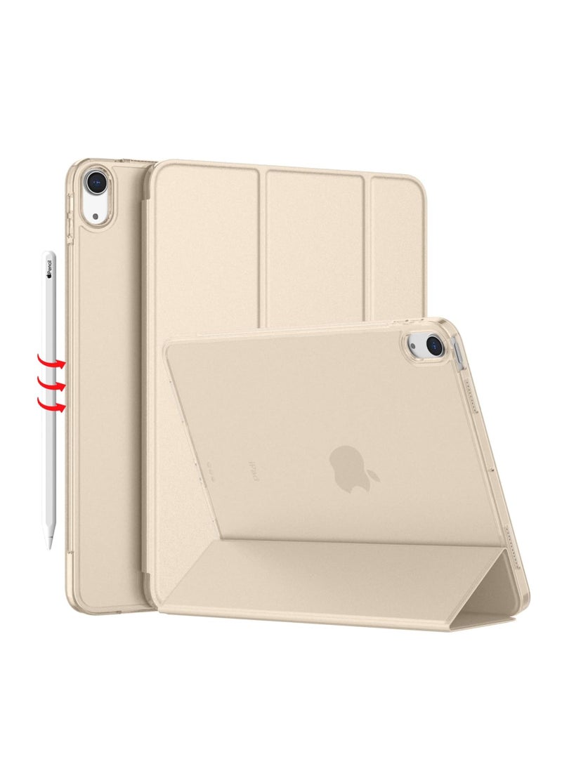 Case For IPad Air 10.5" (3rd Gen) 2019 / IPad Pro 10.5" 2017 With Pencil Holder, Premium Protective Tablet Case Slim Soft TPU Back Smart Cover Auto Sleep/Wake For Apple IPad Air 3 10.5, Gold - Image 1