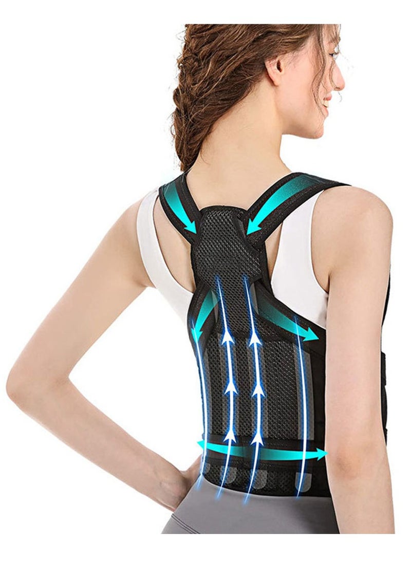 Beauenty Back Brace and Posture Corrector Back Straightener Posture Corrector Scoliosis and Hunchback Correction Spine Corrector Support Back Pain Adjustable Posture Trainer  - Image 1