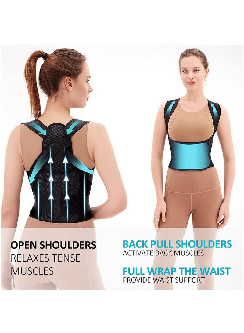 Beauenty Back Brace and Posture Corrector Back Straightener Posture Corrector Scoliosis and Hunchback Correction Spine Corrector Support Back Pain Adjustable Posture Trainer  - Image 2
