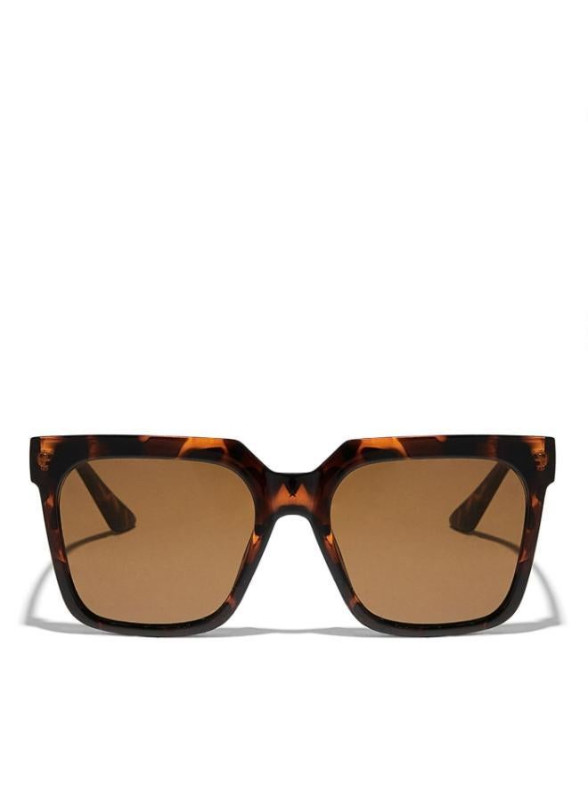 بلاك أوت نظارة شمسية كوادرا نسائية بلون السلحفاة - Image 1