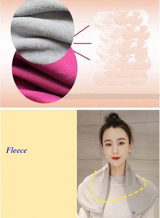 Prostuff.in® Fashionable Winter Fleece Neck Thickened Warmer Scarf With Two Buttons Closure Riding Windproof Thermal Neck Protection for Sports and Outdoor Activities Multicolor 1 Pcs - Image 5