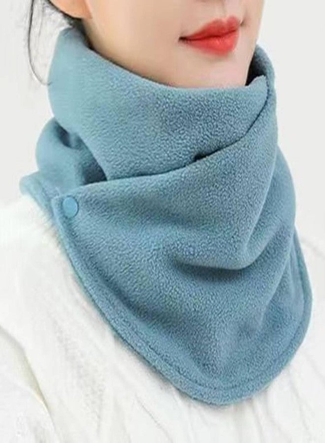 Prostuff.in® Fashionable Winter Fleece Neck Thickened Warmer Scarf With Two Buttons Closure Riding Windproof Thermal Neck Protection for Sports and Outdoor Activities Multicolor 1 Pcs - Image 4