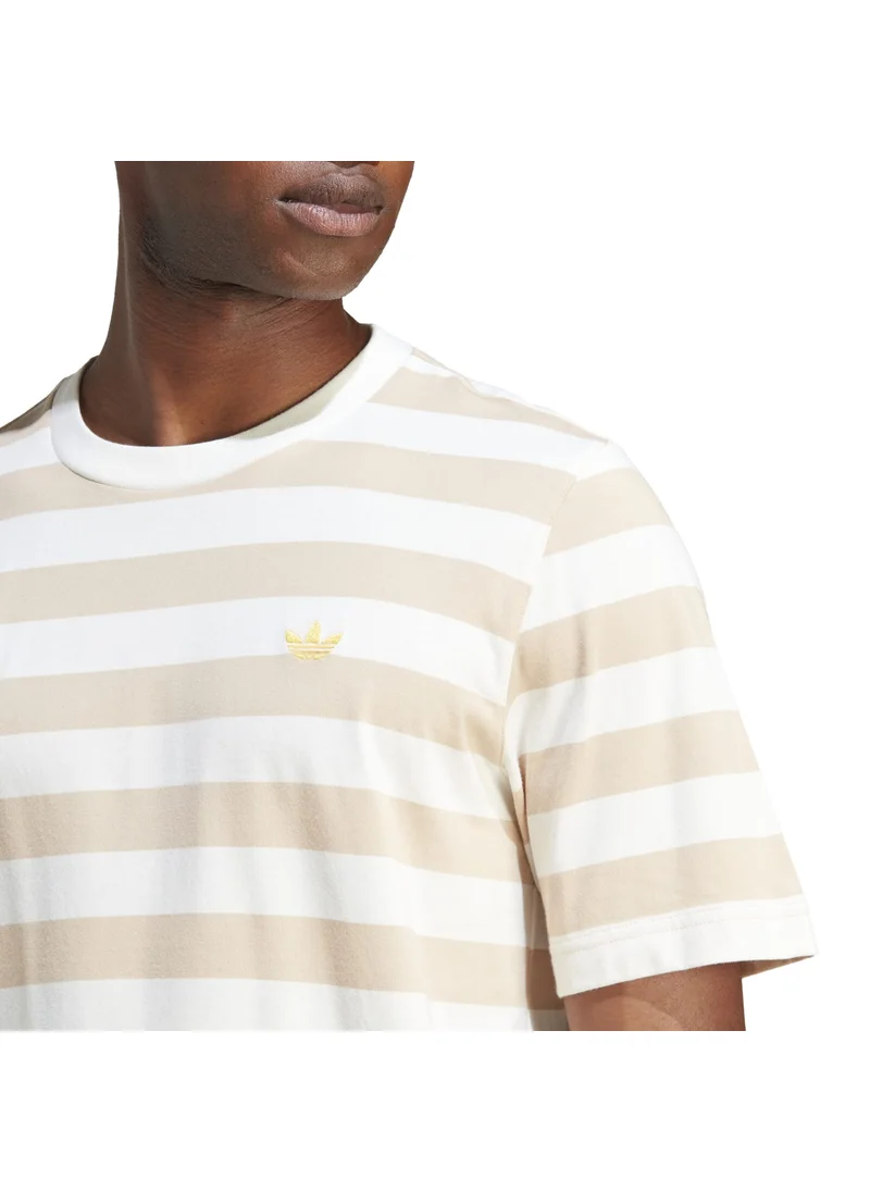 اديداس adidas STRIPED TEE White Originals Men T-SHIRTS