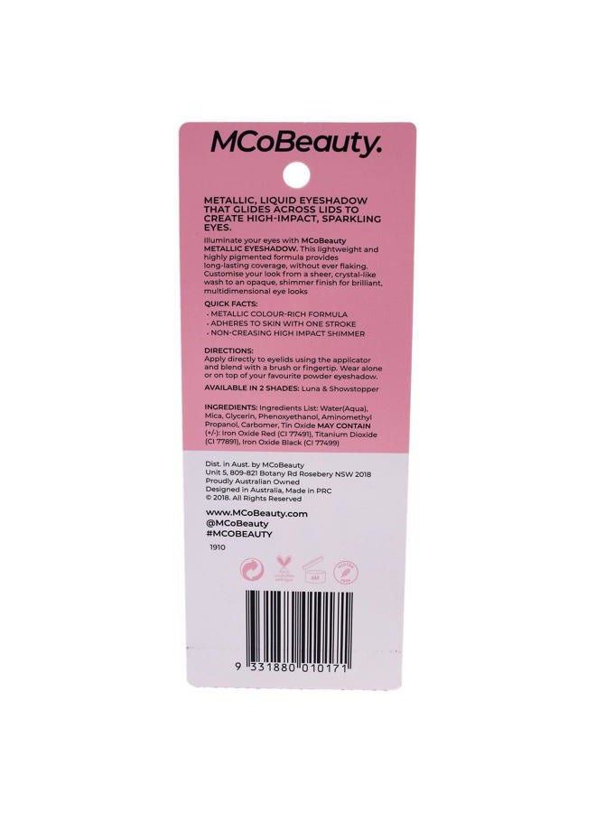 MCoBeauty Metallic Eyeshadow Long Lasting Liquid - Easily Blendable - Highly Pigmented - Foolproof Formula - Gloss Finish - For Brilliant, And Multidimensional Eye Looks - Luna - 0.27 Oz - Image 2