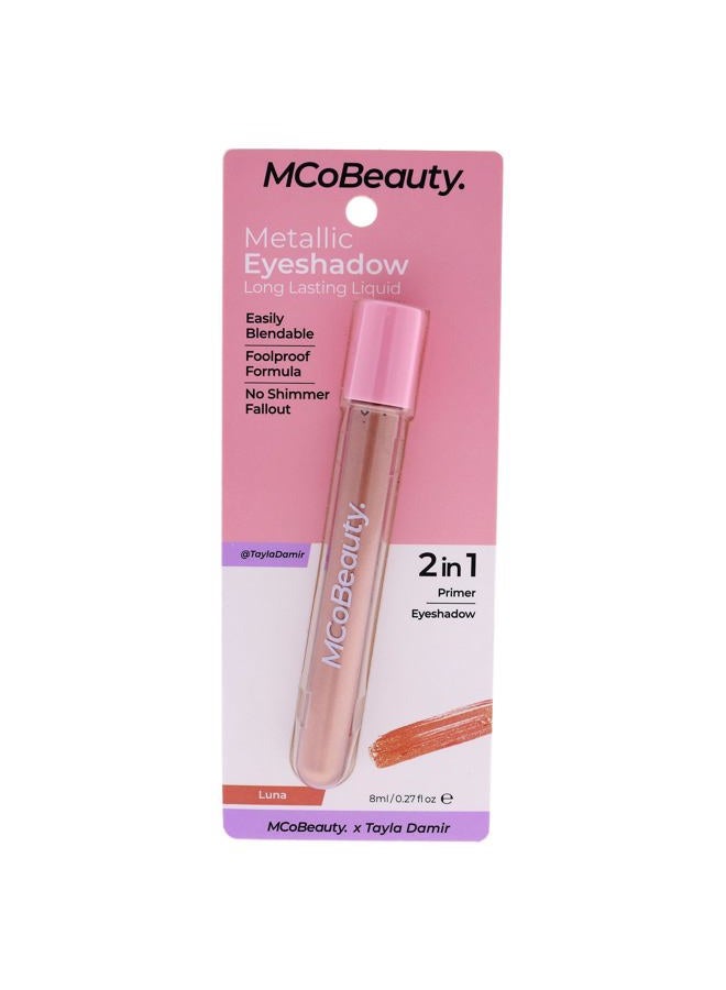 MCoBeauty Metallic Eyeshadow Long Lasting Liquid - Easily Blendable - Highly Pigmented - Foolproof Formula - Gloss Finish - For Brilliant, And Multidimensional Eye Looks - Luna - 0.27 Oz - Image 1