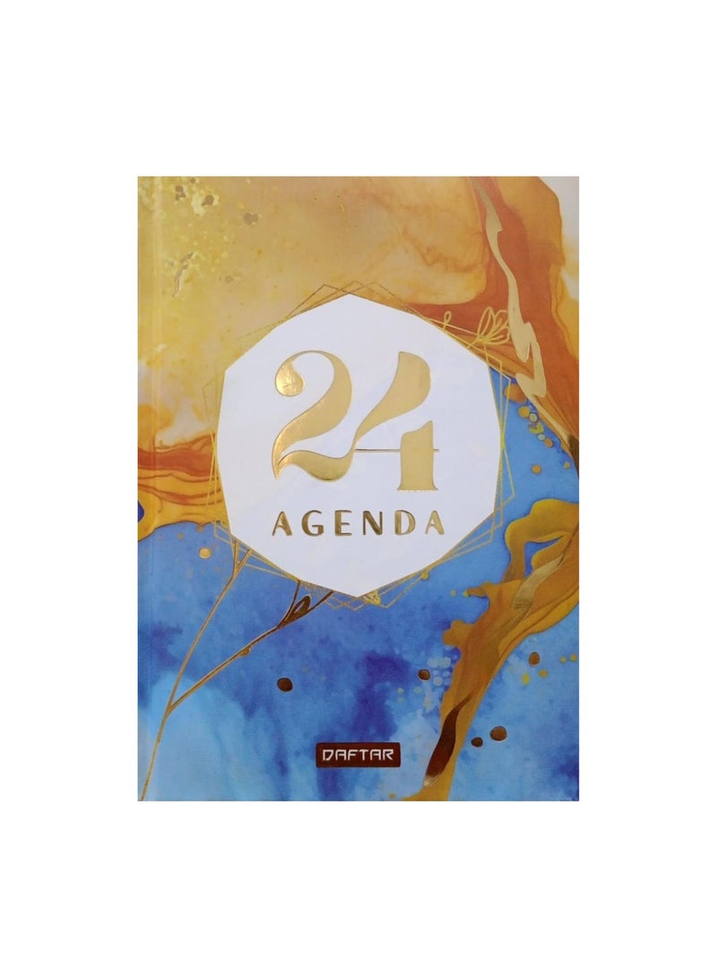 2024 Notebook With Marble Design 