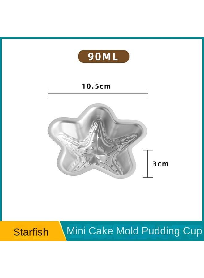 Bluejw Caramel Jelly Pudding Round Mold Mini Chiffon Small Cake Aluminum Mold Small Medium Western Cup Egg Tart Mold - Image 1