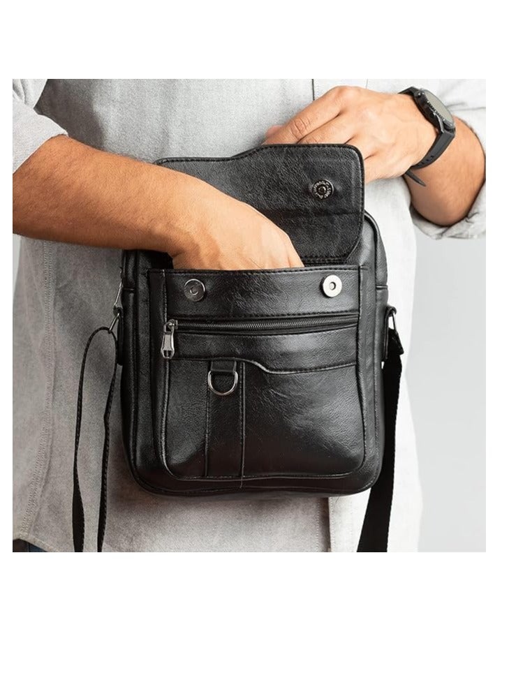 Jeep Buluo Black leather crossbody bag - Image 2