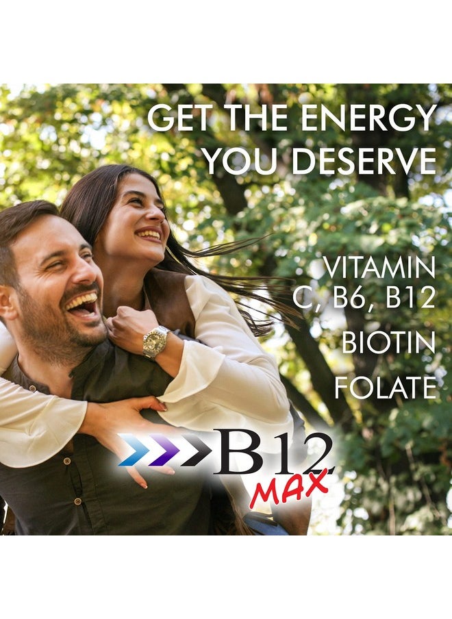 wellgenix - Wellgenix Bio-Available Sublingual B12 Max - Formulated for High Absorption - Nutritional Multivitamin B12, B6, Folate - Fast Dissolve (60 Ct) 2 Pack - Image 1