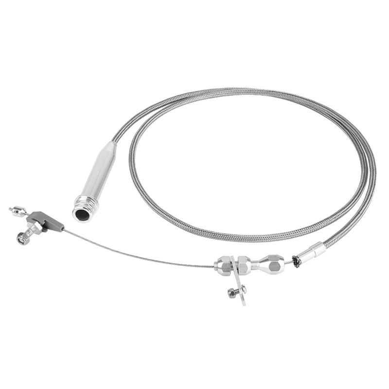 700R4 Braided Kickdown Cable Transmission Detent for all GM CHEVY PONTIAC OLDSMOBILE BUICK - Image 1