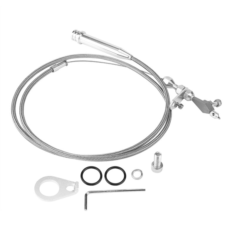 700R4 Braided Kickdown Cable Transmission Detent for all GM CHEVY PONTIAC OLDSMOBILE BUICK - Image 4