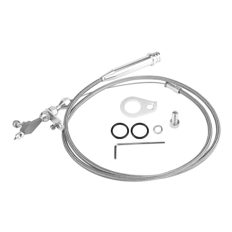 700R4 Braided Kickdown Cable Transmission Detent for all GM CHEVY PONTIAC OLDSMOBILE BUICK - Image 2