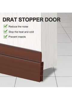GoodTool Door Seal Strip Soundproof Door Bottom Seal Under Door Draft Stopper Rubber Weather Stripping Suitable for Windproof Dustproof and Insect Proof  - Image 3