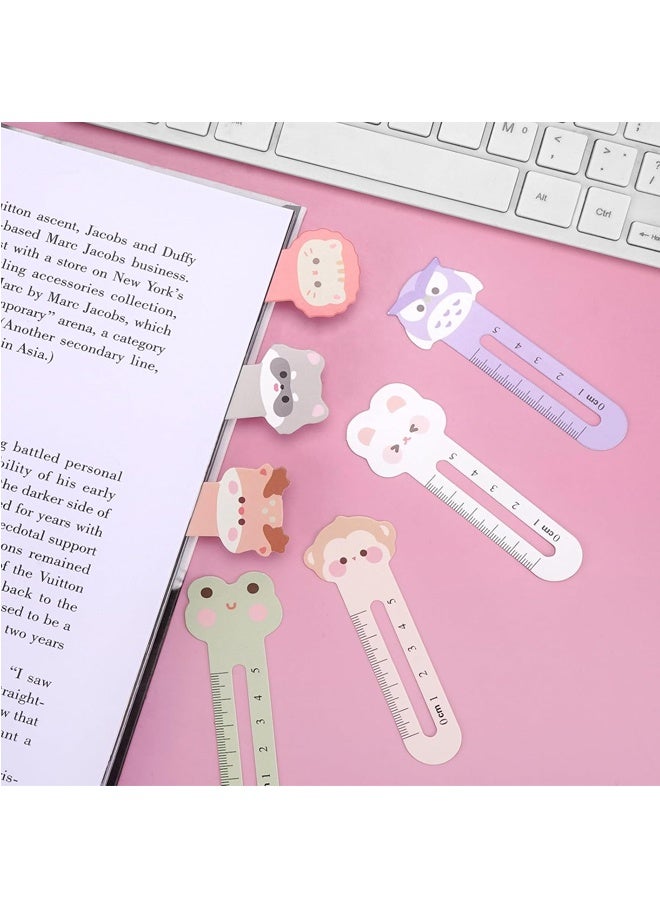 60PCS Animal-Themed Classroom Bookmarks with Ruler - Fun Educational Rewards for Students, Teachers & Office Gifts (Bulk Set, Travel Supplies) - Image 4