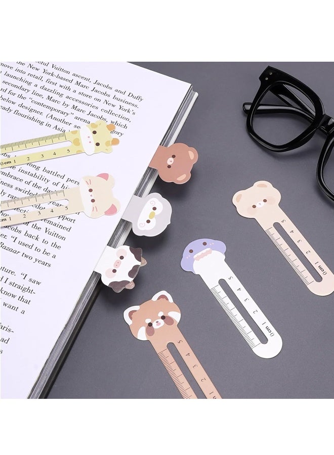 60PCS Animal-Themed Classroom Bookmarks with Ruler - Fun Educational Rewards for Students, Teachers & Office Gifts (Bulk Set, Travel Supplies) - Image 5