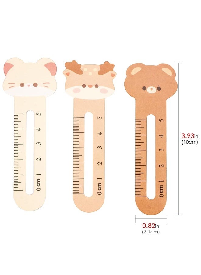 60PCS Animal-Themed Classroom Bookmarks with Ruler - Fun Educational Rewards for Students, Teachers & Office Gifts (Bulk Set, Travel Supplies) - Image 2