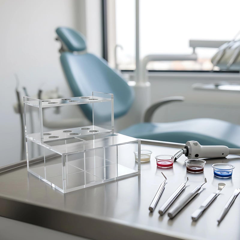 Multi Tiered Dental Composite Resin Syringe Organizer Rack With Easy Access - Image 4