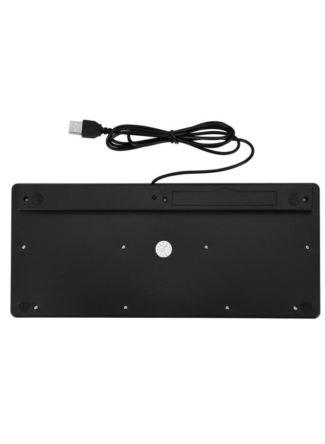USB Wired Keyboard Plug And Play Small Language English Russian French German Spanish Spot-Color:Cangjie-Black - Image 1