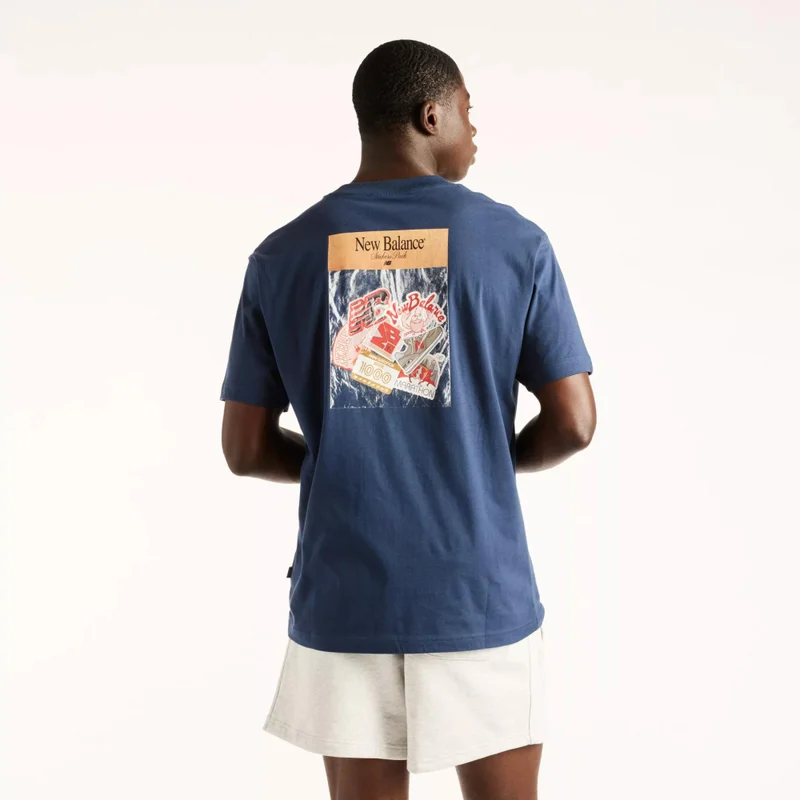 New Balance NB Navy Men's Sticker Pack Bundle T-Shirt for Men | Best Price UAE