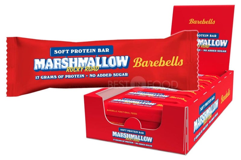 بيربيلز بارات بروتين باربلز ٥٥ جم × ١٢ قطعة (مارشميلو) - Image 1