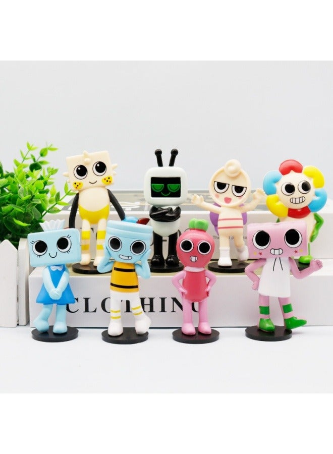 عام داندي العالم من صنع يدوي الكرتون لعبة دمية نموذج مع قاعدة كعكة الديكور حفلة عيد ميلاد مجموعة الديكور هدية للعائلة والأصدقاء - Image 1