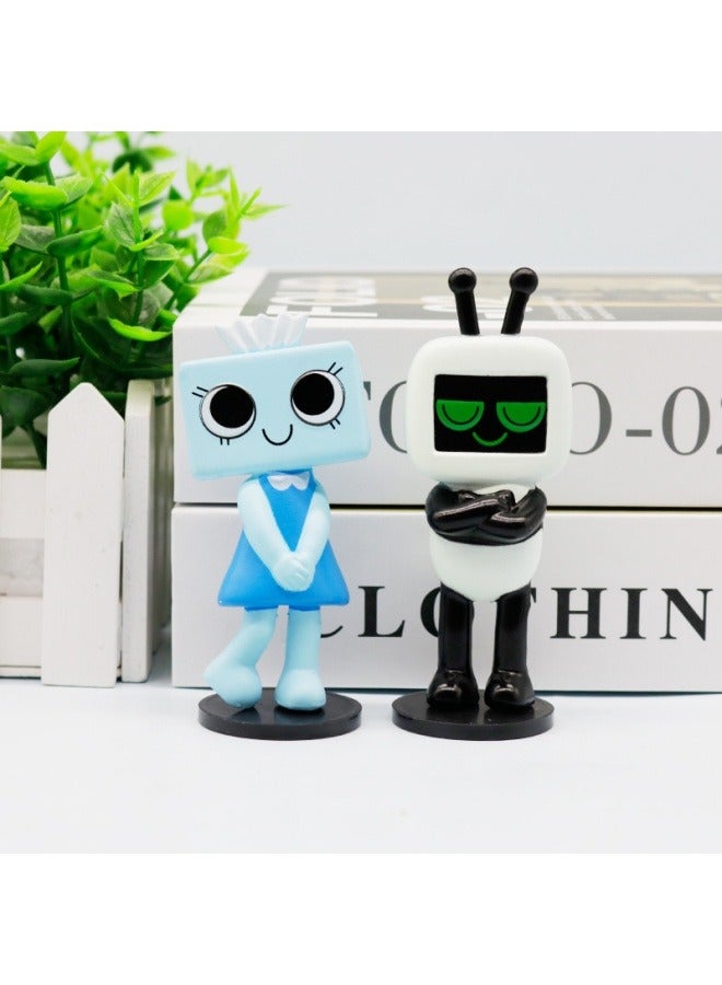 عام داندي العالم من صنع يدوي الكرتون لعبة دمية نموذج مع قاعدة كعكة الديكور حفلة عيد ميلاد مجموعة الديكور هدية للعائلة والأصدقاء - Image 2