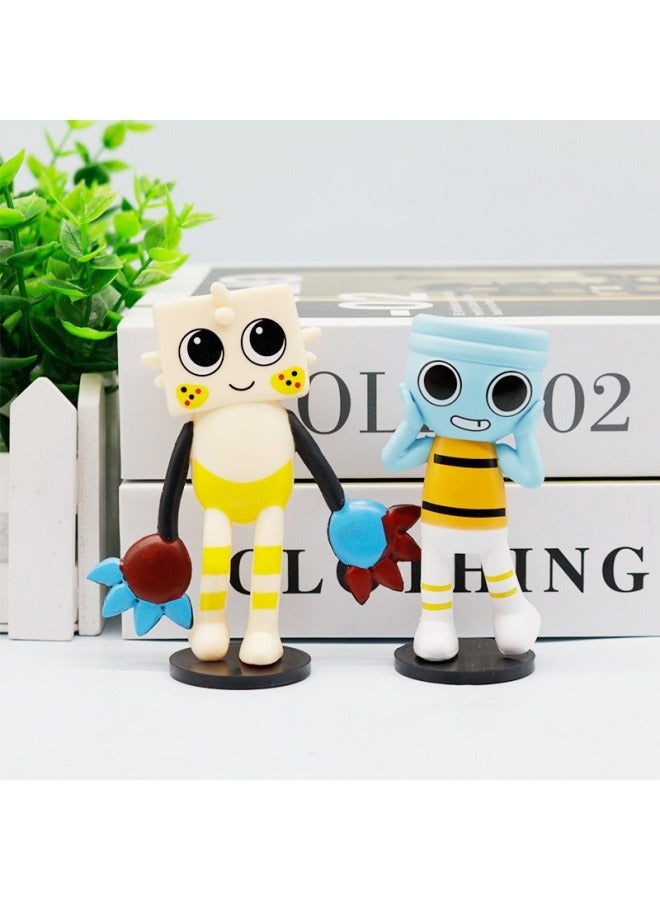 عام داندي العالم من صنع يدوي الكرتون لعبة دمية نموذج مع قاعدة كعكة الديكور حفلة عيد ميلاد مجموعة الديكور هدية للعائلة والأصدقاء - Image 4