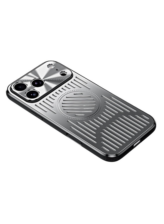 general Magnetic metal non-standard cooling shell suitable for iPhone 17ProMax/17Pro mobile phone case all-inclusive anti-drop mobile phone case - Image 1