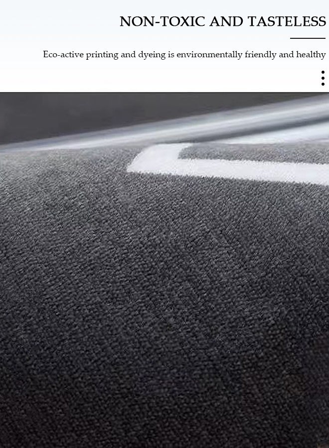 DUNISO سجادة كبيرة غير قابلة للانزلاق، سجادات غرفة المعيشة قابلة للغسل بسيطة، سجادة مقاومة للبقع بملمس ناعم، سجادات غرفة النوم الزخرفية بأسلوب حديث، سجادات مستطيلة لطاولة القهوة والأريكة والبطانية داخل المنزل للأطفال، سجادة أرضية زخرفية للمنزل - Image 3