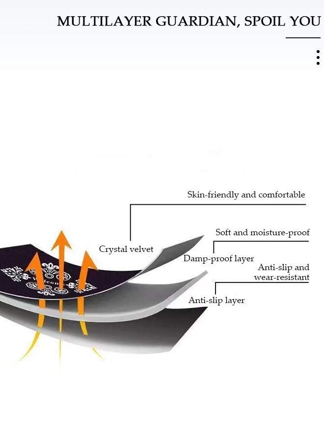 DUNISO سجادة كبيرة غير قابلة للانزلاق، سجادات غرفة المعيشة قابلة للغسل بسيطة، سجادة مقاومة للبقع بملمس ناعم، سجادات غرفة النوم الزخرفية بأسلوب حديث، سجادات مستطيلة لطاولة القهوة والأريكة والبطانية داخل المنزل للأطفال، سجادة أرضية زخرفية للمنزل - Image 5
