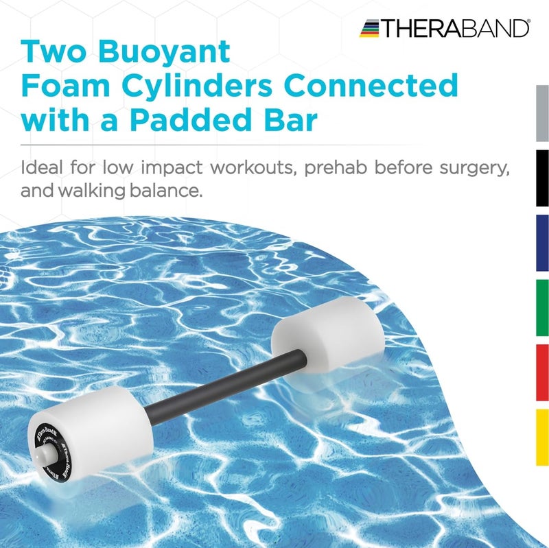 THERABAND Swim Bar with Padded Grip for Buoyancy-Based Swim Training and Swim Lessons, Aquatic Fitness Equipment, Aqua Training Barbell, Water Aerobics Equipment, Swimming Aid for Children to Seniors - Image 3