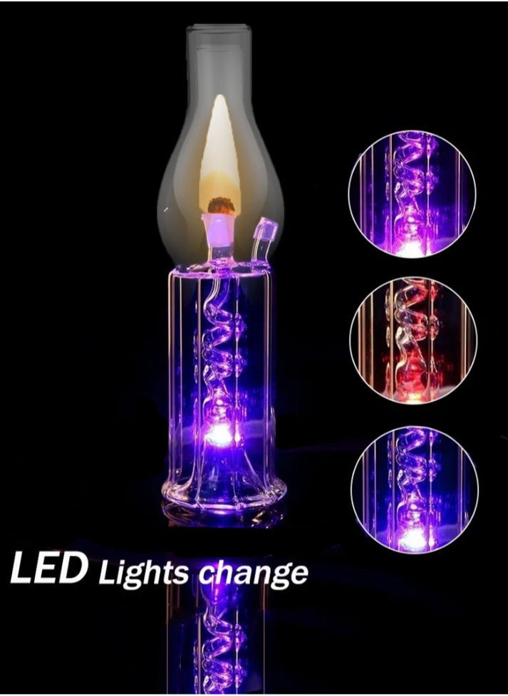 Generic Glass Home Decorative Heat Resistant Oil Lamp Vase 
