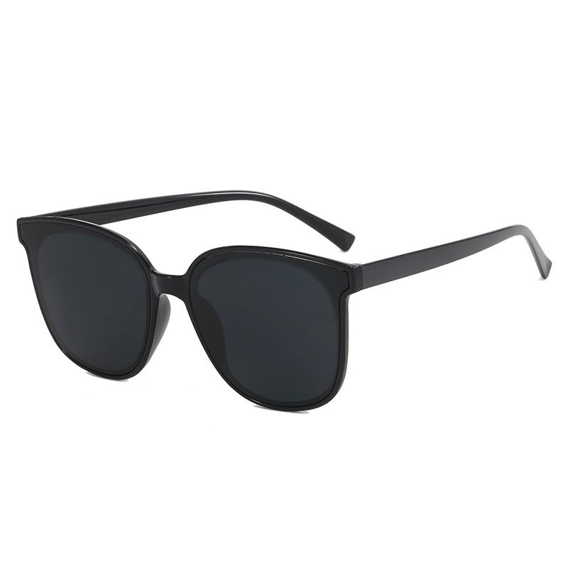 Generic New Unisex Fashion Sunglasses Trendy Street Snap Light black frame Gray piece 