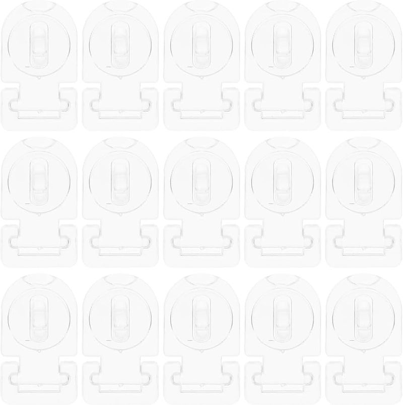 50Pcs Clear Acrylic Hinge Hasp Jewelry Box Lock Cabinet Hardware Storage Accessories - Image 4