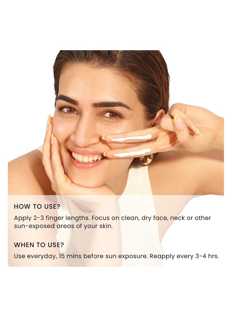 HYPHEN All I Need Sunscreen SPF 50 PA ++++ | Lightweight Sun Cream That Moisturizes & Leaves No White Cast | UVA & UVB Sun Protection & Blue Light Protection | Niacinamide, Ceramide Mineral Sunscreen SPF 50 for Women and Men | Rich in Anti-Oxidants | Korean Sunscreen for Dry, Oily, All Skin Types | 50ml - Image 4