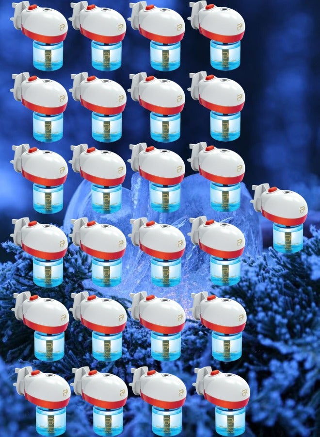 PYRON 25 Pieces Electric Mosquito Killer Device With Free 360-Hour Refill Liquid, 1 Bottle Of 45 Ml, With A Floral Fragrance - Image 1