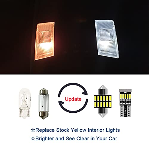 AWALITED 14pcs Odyssey Interior LED Lights Kit Super Bright LED Map Dome Light Bulbs for 2005 2006 2007 2008 2009 2010 Honda Odyssey All Models - Image 2