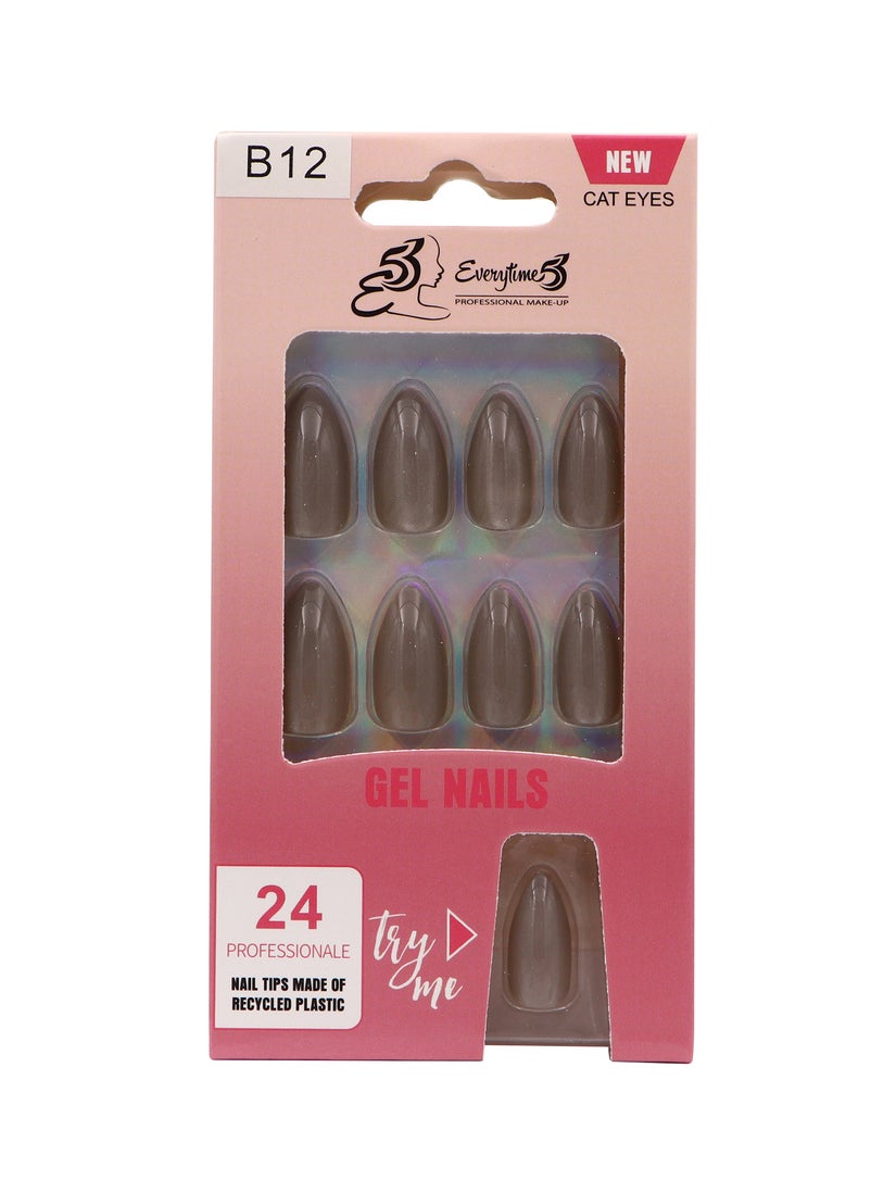 Everytime53 Everytime53 Women's Cateye Gel Nails - B12  - Image 1