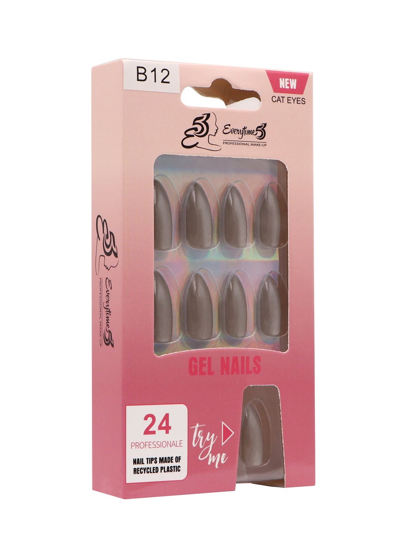 Everytime53 Everytime53 Women's Cateye Gel Nails - B12  - Image 3
