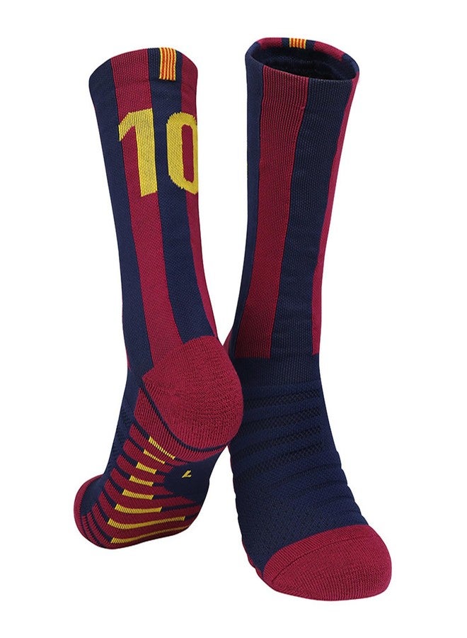 Fraobbg 4Pairs Men's Athletic Crew Socks Thick Protective Sport Cushion Elite Basketball Soccer Compression Towel Socks 7-13 (Multi-4) - Image 4