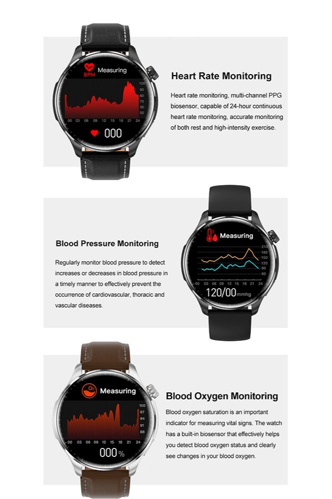 RollsTimi  New Bluetooth Smartwatch, 1.53-Inch TFT Touch-Screen Smart Watch, Bluetooth Call, Message Reminder, DIY Personalized Settings, Menstrual Period Reminder, Multi-Practical Functions, Sports Sleep Health Monitoring, Long Battery Life - Image 5