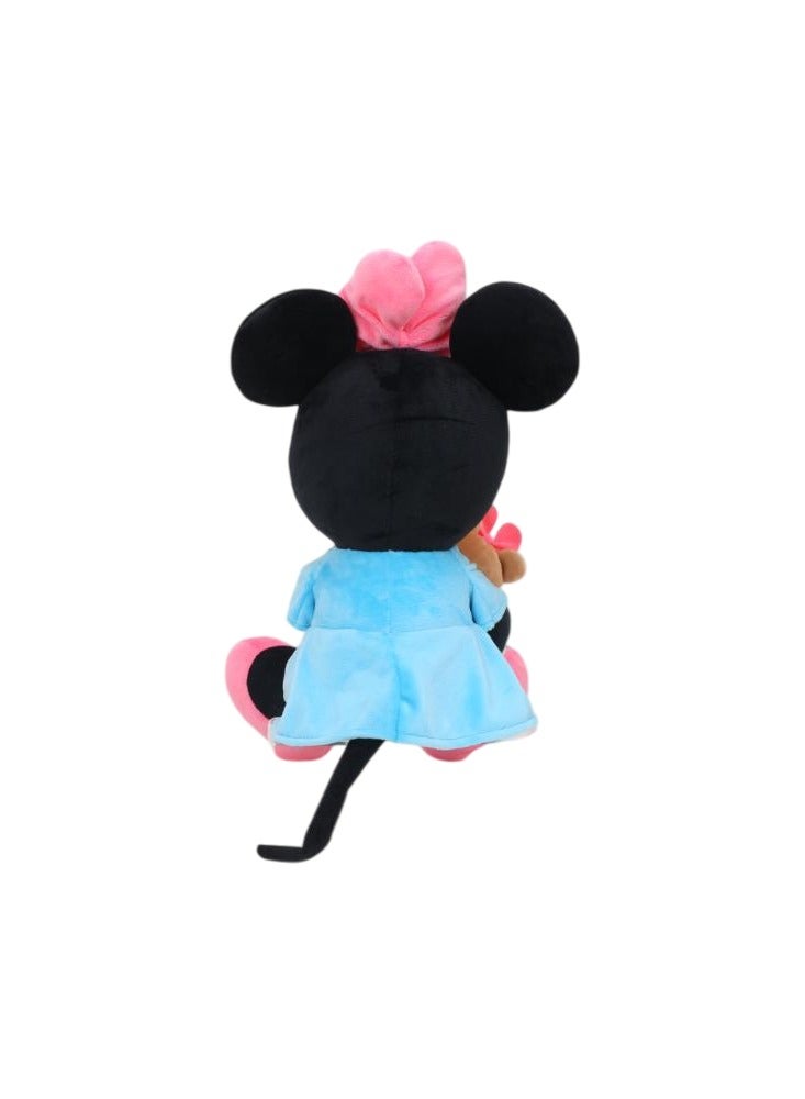 ديزني مجموعة ديزني ميني دمى محشوة "عناق وحب" بحجم 18 بوصة | دمية ناعمة | ميني ماوس - Image 4