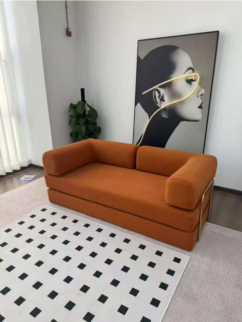 2-in-1 Convertible Sofa Bed – Modern Folding Floor Couch with Comfortable Fabric Design - Image 2