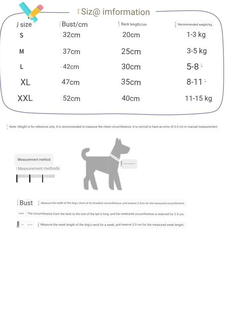 A.M Ink Style Wing Sleeve Pet Cotton Coat, Warm & Soft For Small Dogs & Cats In Autumn/Winter - Image 4