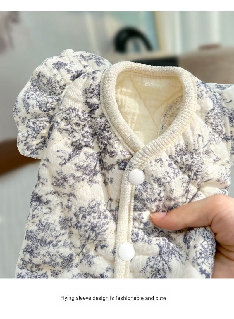 A.M Ink Style Wing Sleeve Pet Cotton Coat, Warm & Soft For Small Dogs & Cats In Autumn/Winter - Image 5