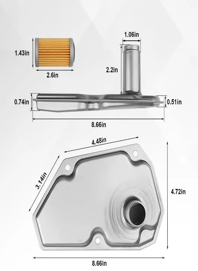Manymiba Transmission Filter Oil Pan Gasket Kit Fits for Nissan, 2014-2019 Versa Note; 2012-2019 Versa; 2013-2019 Sentra, Replaces 31728-3JX0A, 31728-3JX0B, 31728-04X0B, 2824A021 - Image 2
