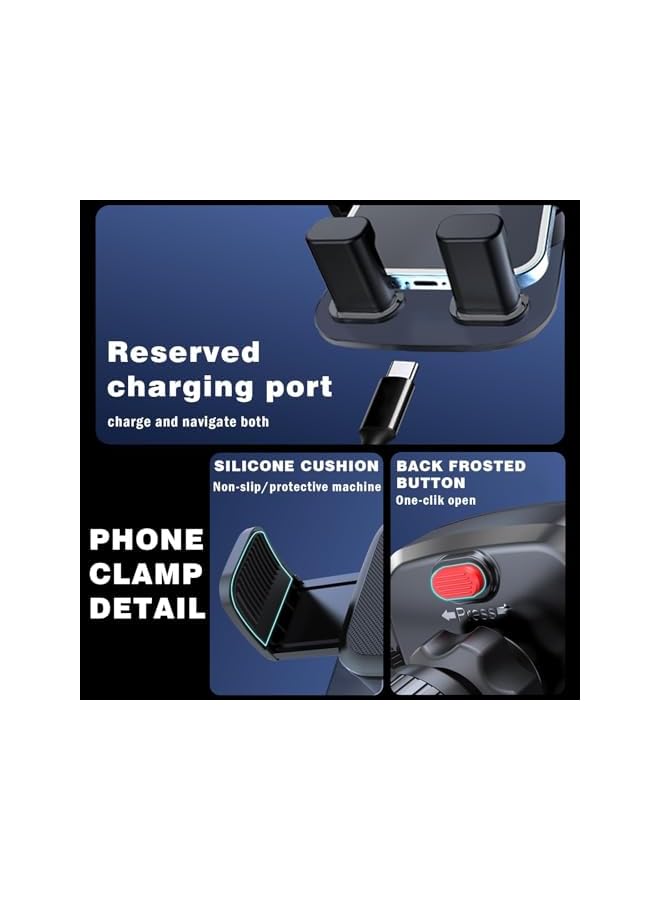 S-TOP Phone Mount, Strong Magnetic Car Mobile Phone Holder with Universal Compatibility for Model 3 Y, 360° Adjustable Rotating Stand for All 4 to 7.2 Inch Mobile Devices - Image 5