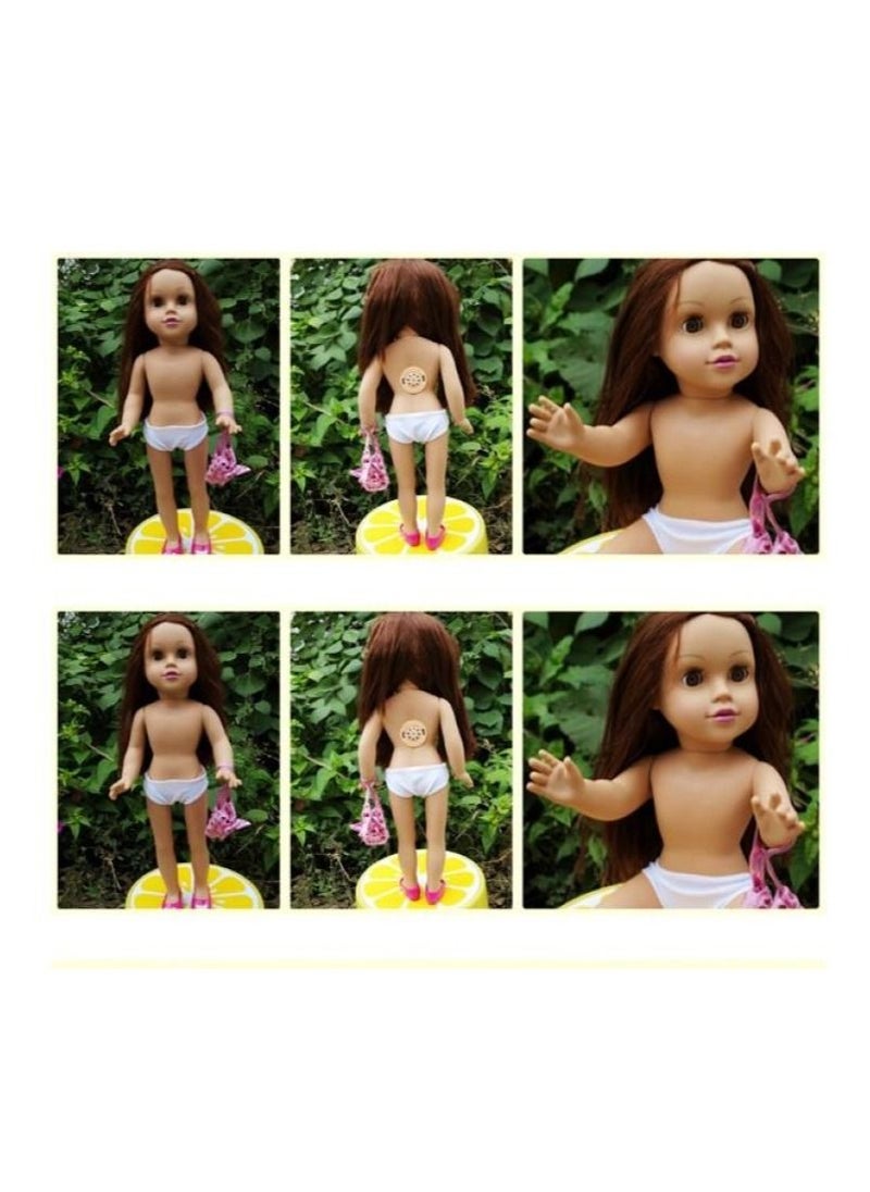 Y&D American Girls Simulated Doll Toys Blink Doll Children's Music Toys Can Stand 18inch  - Image 5