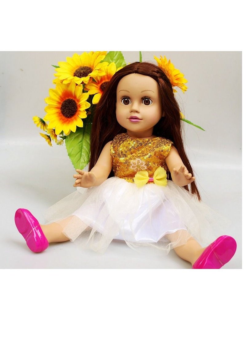 Y&D American Girls Simulated Doll Toys Blink Doll Children's Music Toys Can Stand 18inch  - Image 3